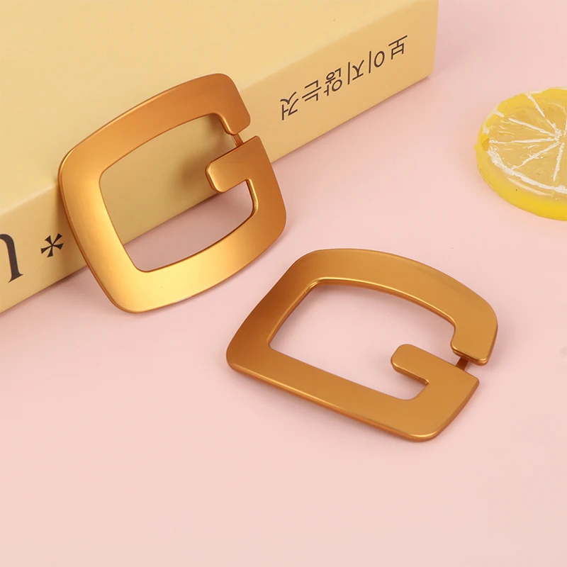 1Pc G-shaped Glossy Shoes Clip Gold Shoe Buckle High Heel Pump Flat Shoes Decor Shoes Decorations Charm Buckle