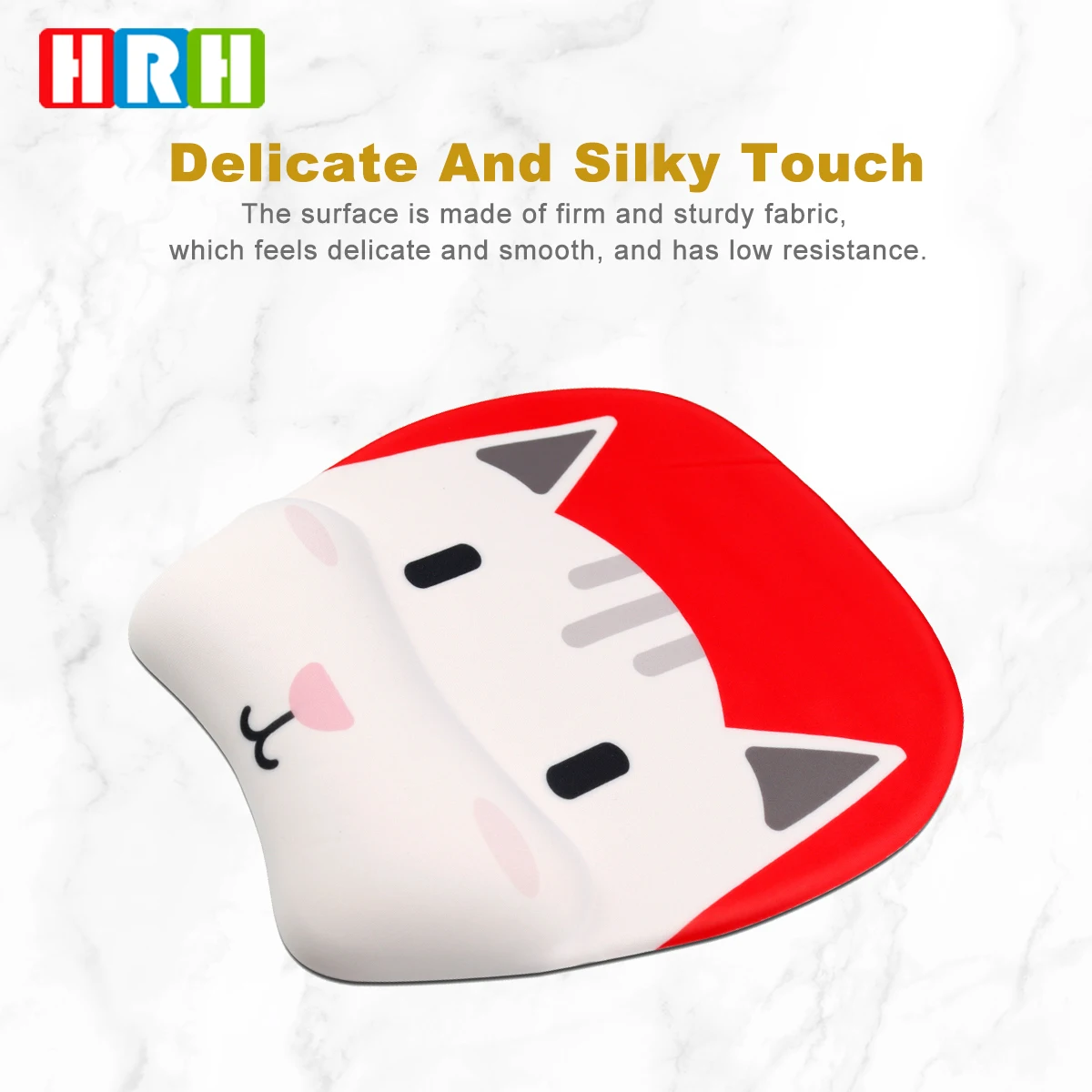 

HRH Silicone Cartoon Cute Animal silicone Wrist mouse pad Manufacturing Promotional Custom Gaming Mouse Pad Mat Wrist Support