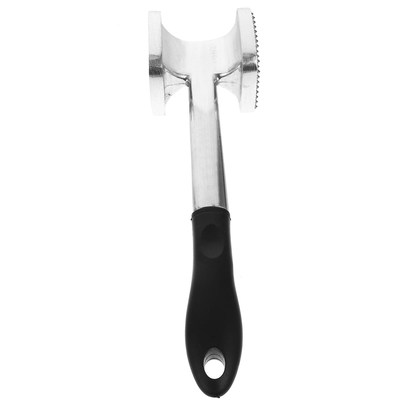

1pc Double-sided Meat Hammer Steak Knocking Hammer Aluminum Beef Hammer (Silver)