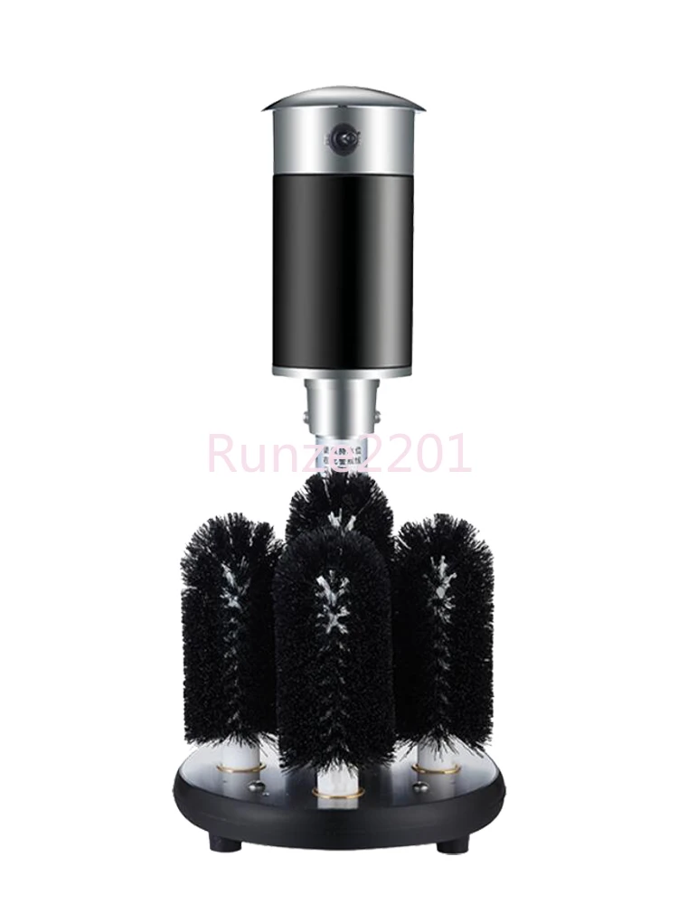 

Commercial Five-Head Glass Washer Western Restaurant Bar Counter Restaurant Small Electric Brush Glass Cup Cleaning Device