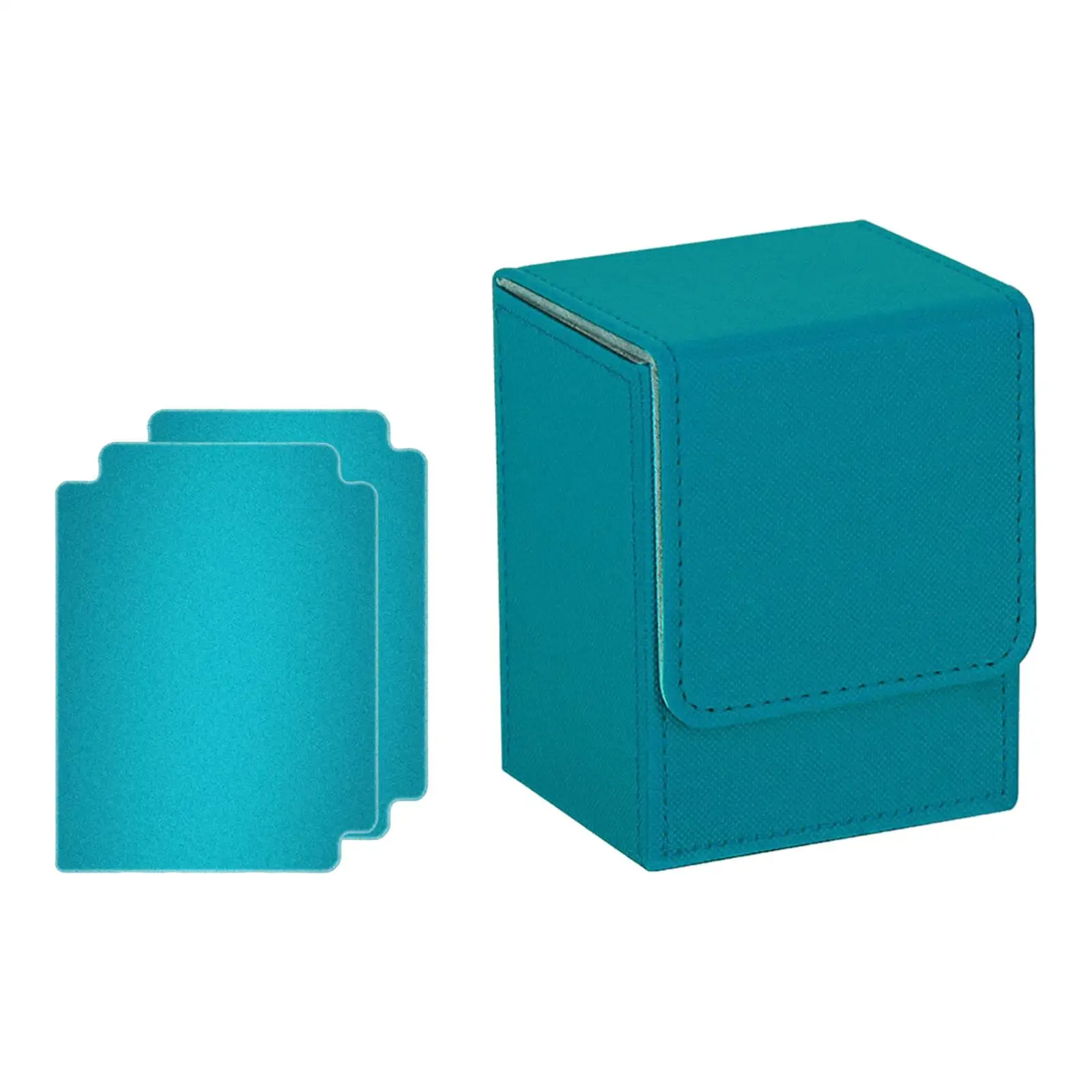 Lightweight & Durable Trading Card Deck Box with Baffle Holder - Holds 100 Collectible Cards