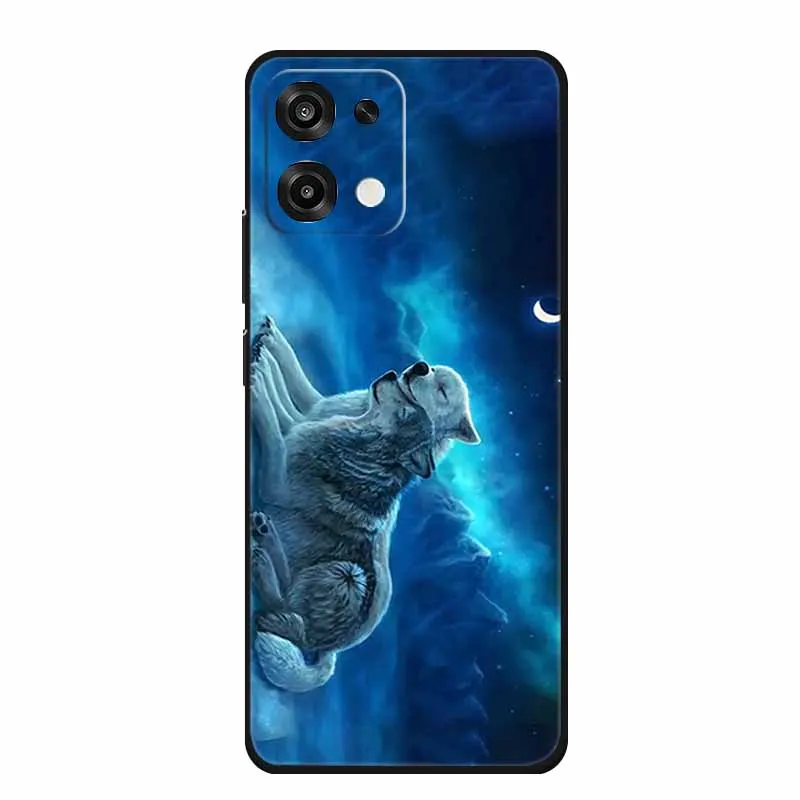 Slim Black Silicone Soft Phone Case with Colorful Design – Durable Back Cover