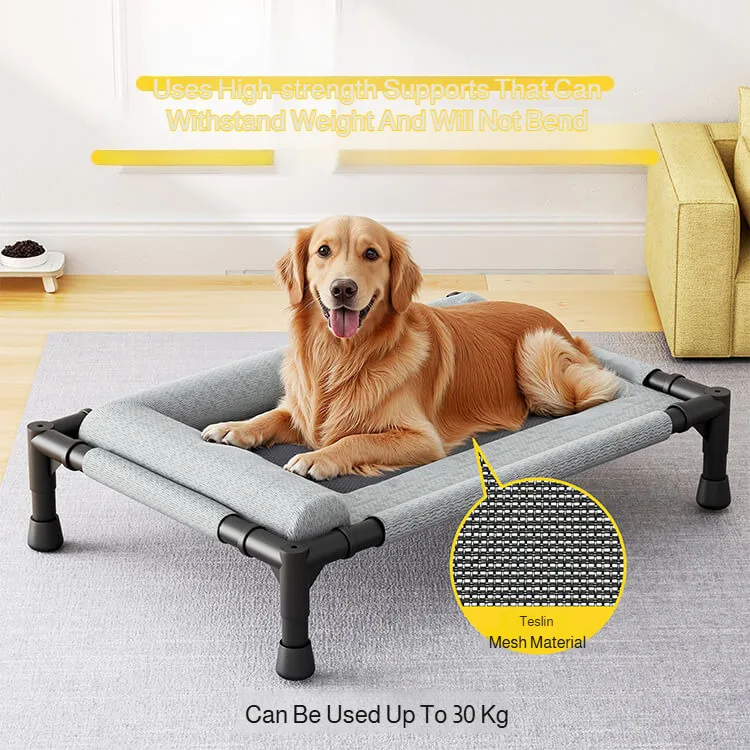 Letto rialzato in rete per cani e gatti di medie e grandi dimensioni, rimovibile e lavabile, traspirante, per animali domestici, resistente all'umidità._voghion.com