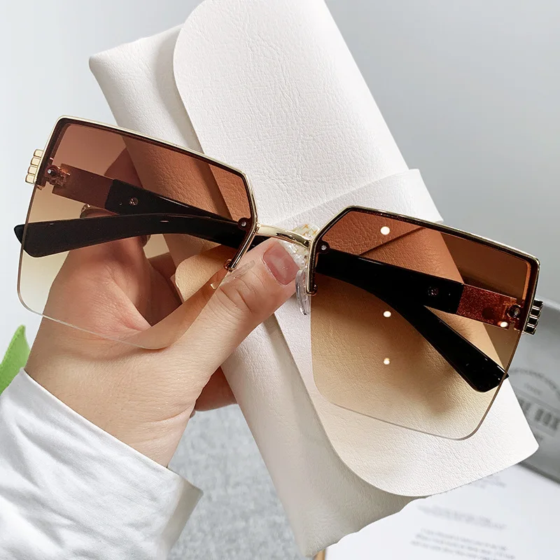 

Big Square Gradient Sunglasses For Women Men Fashion Luxury Design Driving Sun Glasses Classic Trend Unisex Eyewear Mirror 2023