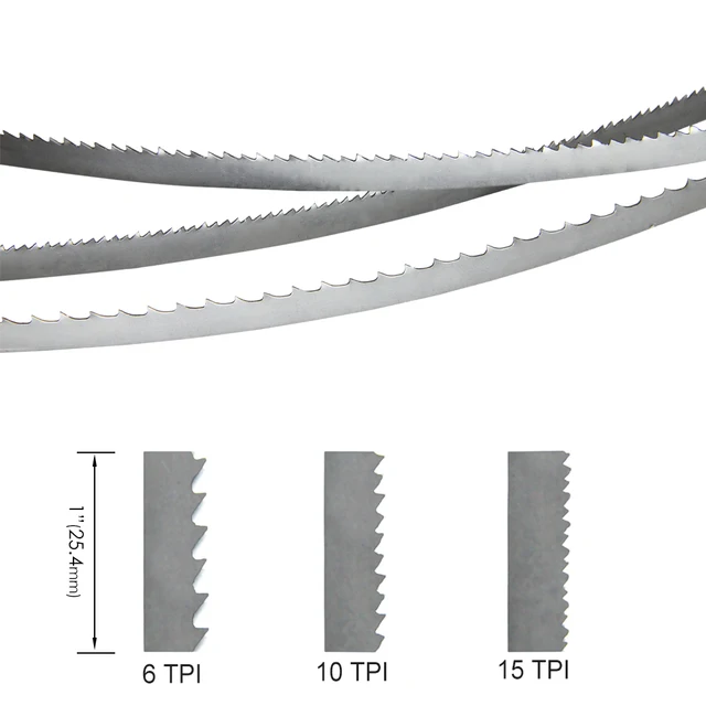 Lama Sega A Nastro 1400mm X 6.35mm - Acciaio SK5, 6TPI, Per Lavorazione Legno - Foto 12