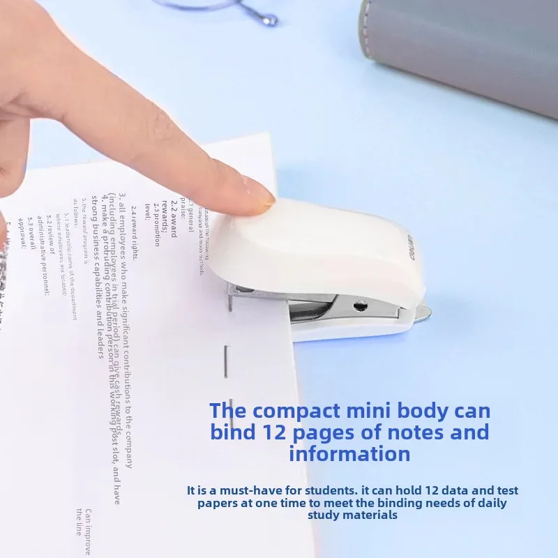 Deli Mini Portable Stapler Suit Staple Exam Paper Stapler 0255 Compact Size Portable For School And Office Use