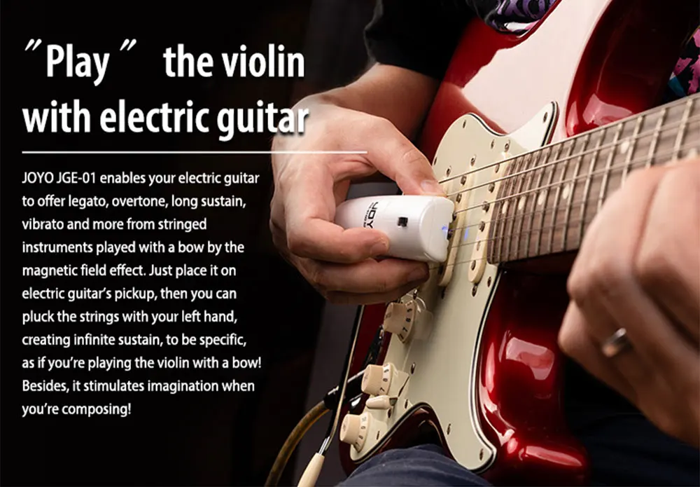 JGE-01 Portable Guitar Sustain Pedal Handheld Electric Guitar Effectors 2 Effect