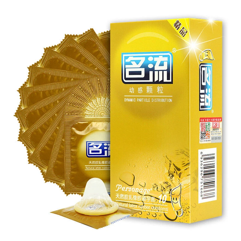 Personage Condoms For Men Delay Ejaculation Pleasure Dots G Spot Stimulation Condom Natural Latex Penis Sleeve Contraceptives