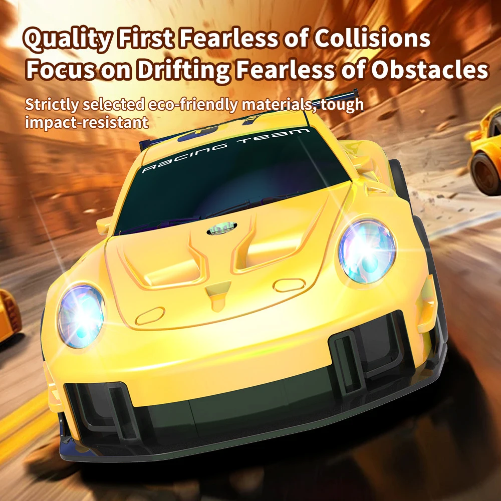 JJRC Q228 RC Car Iridescent Drift Racing Toy with 2.4G Remote Control Multiplayer Battle Mode Electric Stunt Vehicle for Kids