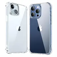Funda Shockproof Clear Phone Case For iPhone 17 16 15 13 11 12 14 Pro Max Plus Mini X Soft Silicone Protection Transparent Cover