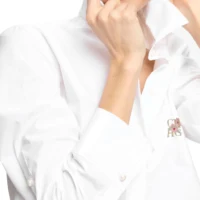 CHCH 2025 Women Elegant Solid Blouse Spring Summer Casual Long Sleeve Embroidery Shirt Office Lady Fashion Tops - Image 2