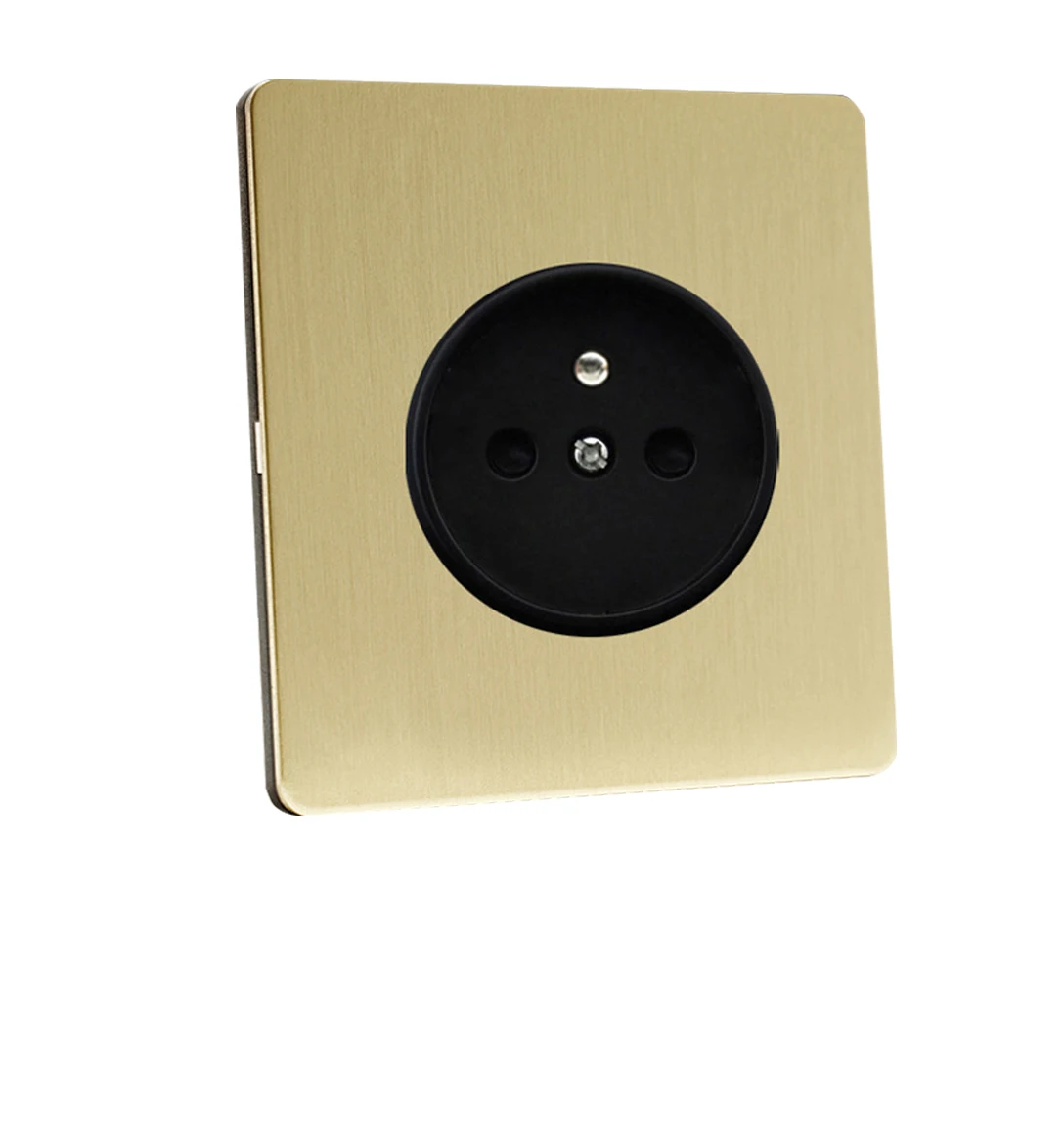 Wall lamp toggle retro switch panel 1-4 Gang2Way EU matte gold brushed stainless steel antique switch Sd6a78fff944e441d819aee6abf743b3a2
