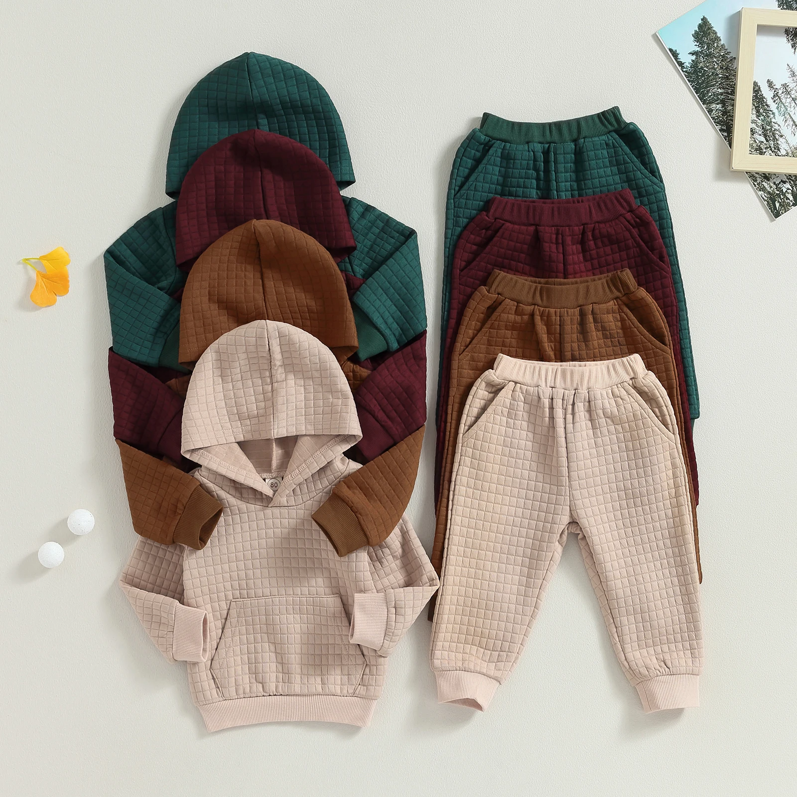 ma&baby 6M-5Y Toddler Children Kid Baby Boy Girl Clothes Sets Spring Fall Outfit Solid Color Long Sleeve Tops Pants 828SALE 15-5