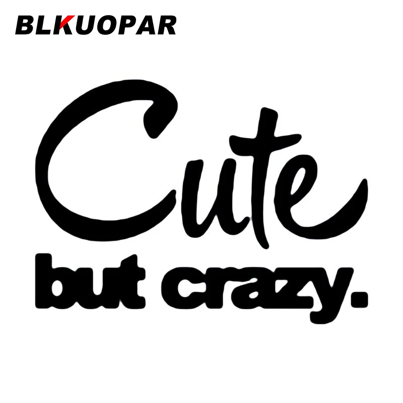 

BLKUOPAR Cute But Crazy Car Sticker Original Waterproof Scratch-proof Personality Cute Decal Air Conditioner Window Car Label