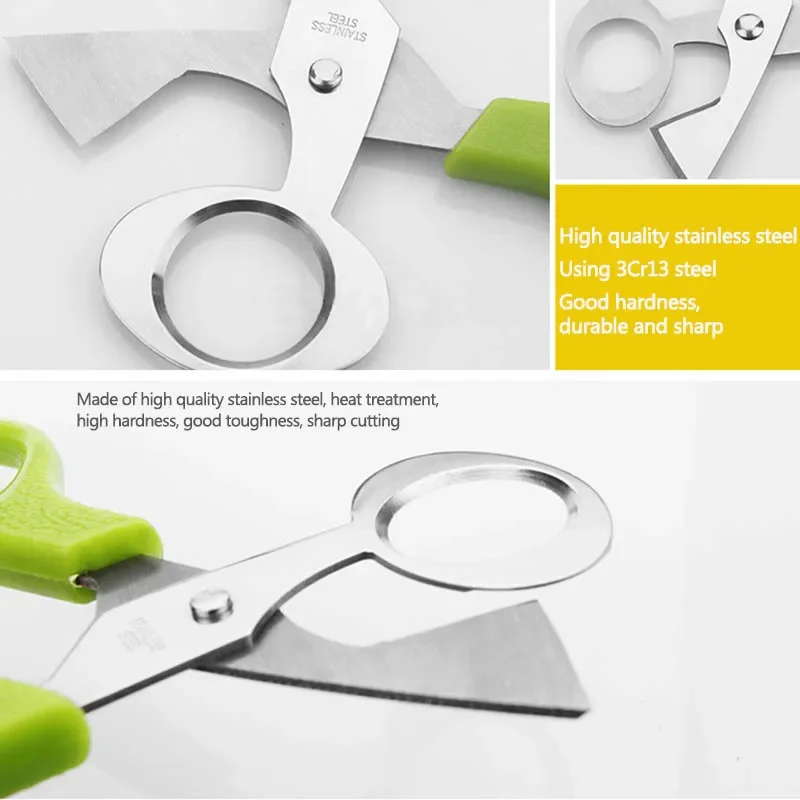 Stainless Steel Egg Shell Opener Scissors Cutter Clipper Kitchen Tool egg shell opener egg opener egg shell scissors
