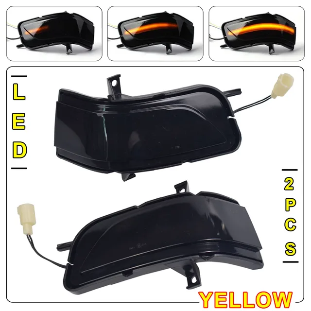2pcs For Honda CRV CRV 20072011 Dynamic Blinker LED Turn Signal Mirror Crosstour 2011 2012