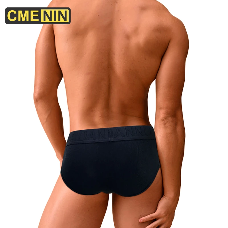 

CMENIN Mens Underwear Cotton Sexy Side Ripped Men's Jockstrap Briefs Low Waist Sexi Gay Slip Underpants U Convex Pouch Man Brief