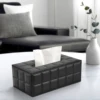 Ever Perfect Modern Marble Tissue Box Cover Faux Leather Napkin Dispenser Toilet Paper Holder Home Decoration Towel Tissue Case 3