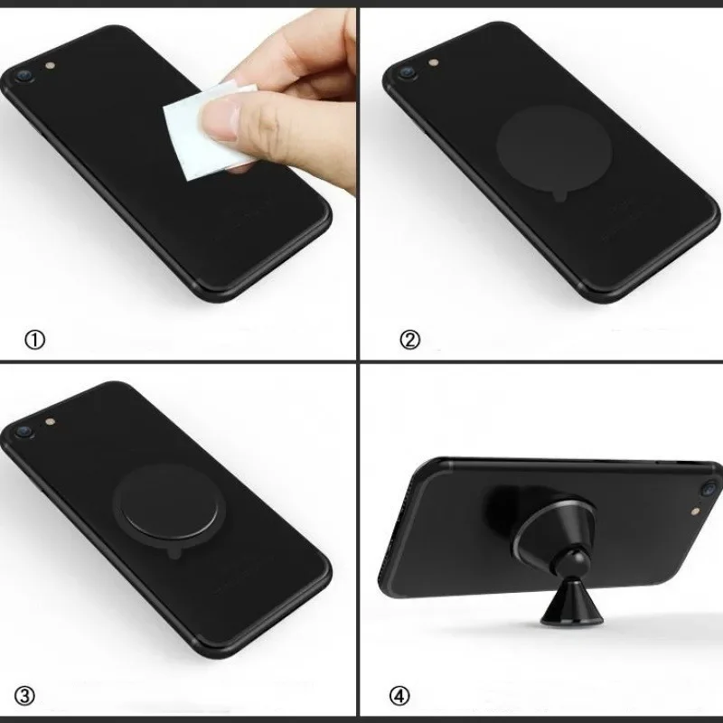 5 stücke 30mm 35mm 40mm 50mm 60mm Magnetische Metall Platte Für Auto Telefon Halter eisen Blatt Disk Aufkleber Für iPhone 12 11X7 8 Xiaomi – Detail 8