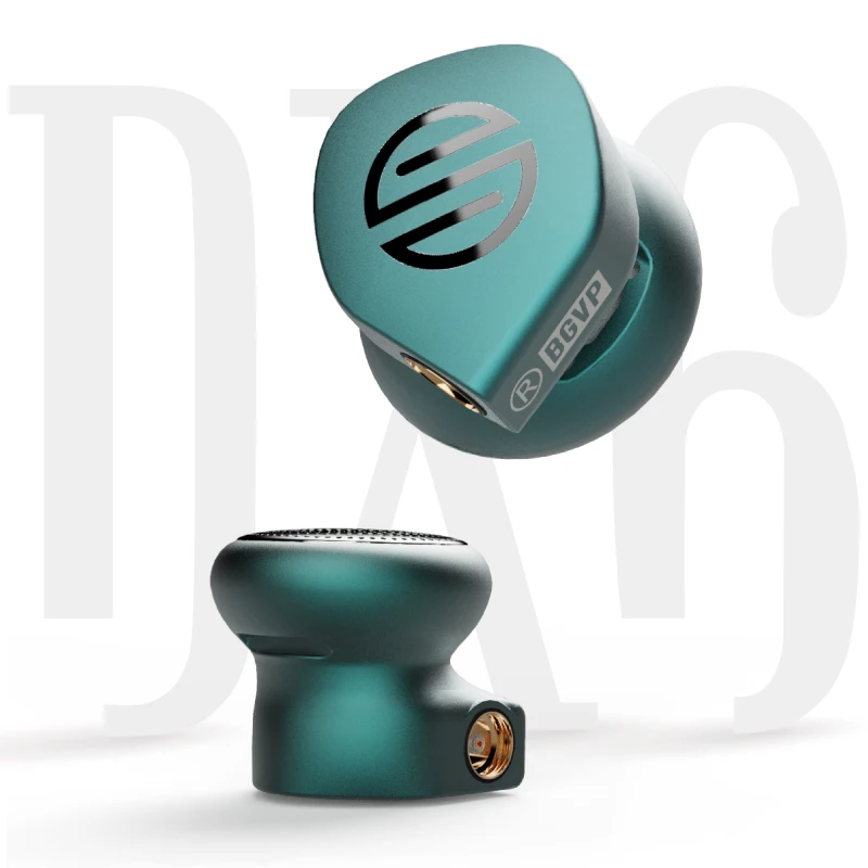 BGVP DX6 LCP Liquid Crystal Diaphragm Bass Metal Flat Head Hifi Music Monitor Audiophile MMCX In Ear Stereo Earphone Headphones