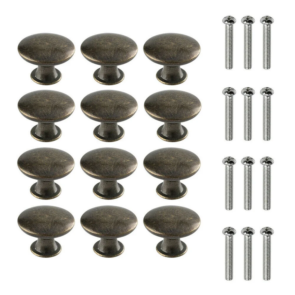 Antique Bronze Cabinet Drawer Knob Furniture Hardware Handles Beast Zinc Alloy Wardrobe Kitchen Pulls Single Pull With Screws for Furniture Knobs
