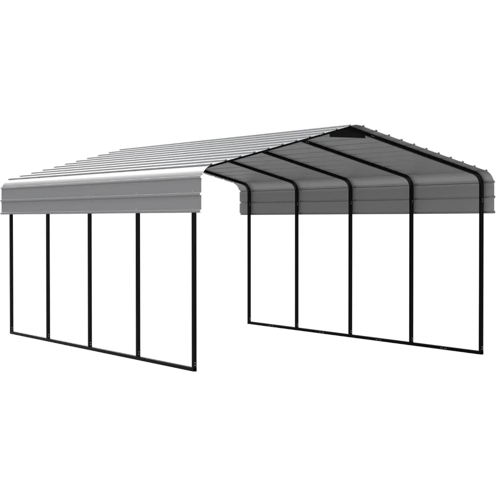 Carport 12 x 20 x 7 ft All-Steel Canopy Shelter Frame Parking a Car, SUV, Motorcycle, and Other Vehicles Outdoor Driveway
