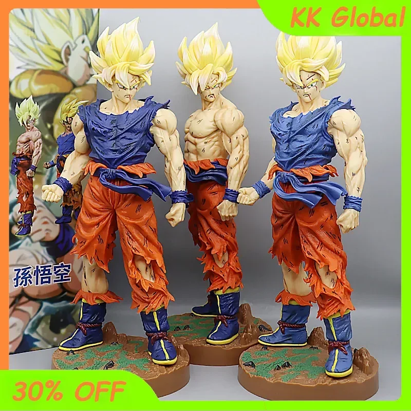 

45cm Dragon Ball Anime Figure Unlimited Super Saiyan Son Goku Action Figure Statue Collect Ornaments Pvc Model Doll Gift Toys