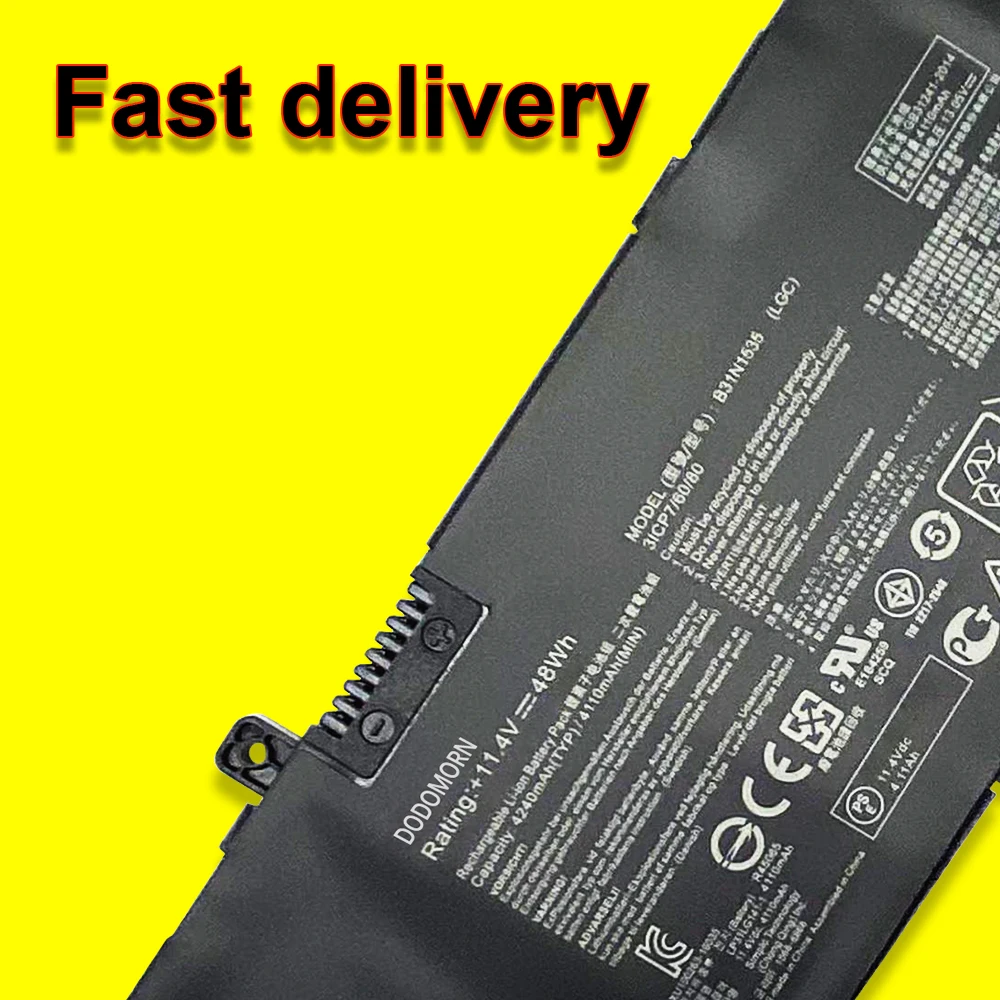 Bateria do Portátil para Asus Zenbook Ux310 Ux310ua Ux310uq Ux410 Ux410u Ux410ua Ux410uq U400u U400uq Rx310u 11.4v 48wh B31n1535 - Imagem 6