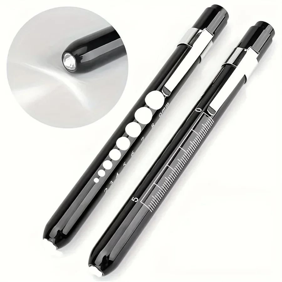 Oral Xamination Pen Light Pen Flashlight Pupil Examination Light Medical Light Pupil Gauge Ruler