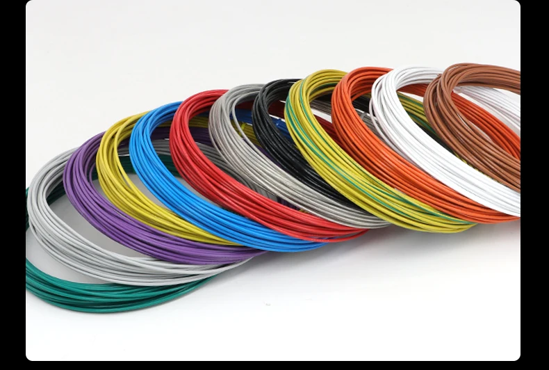 5M/10M UL1332 PTFE Wire 30/28/26/24/22/20/18/16/14/13/12/10 AWG FEP Insulated High Temperature Electron Cable For 3D Printer 6