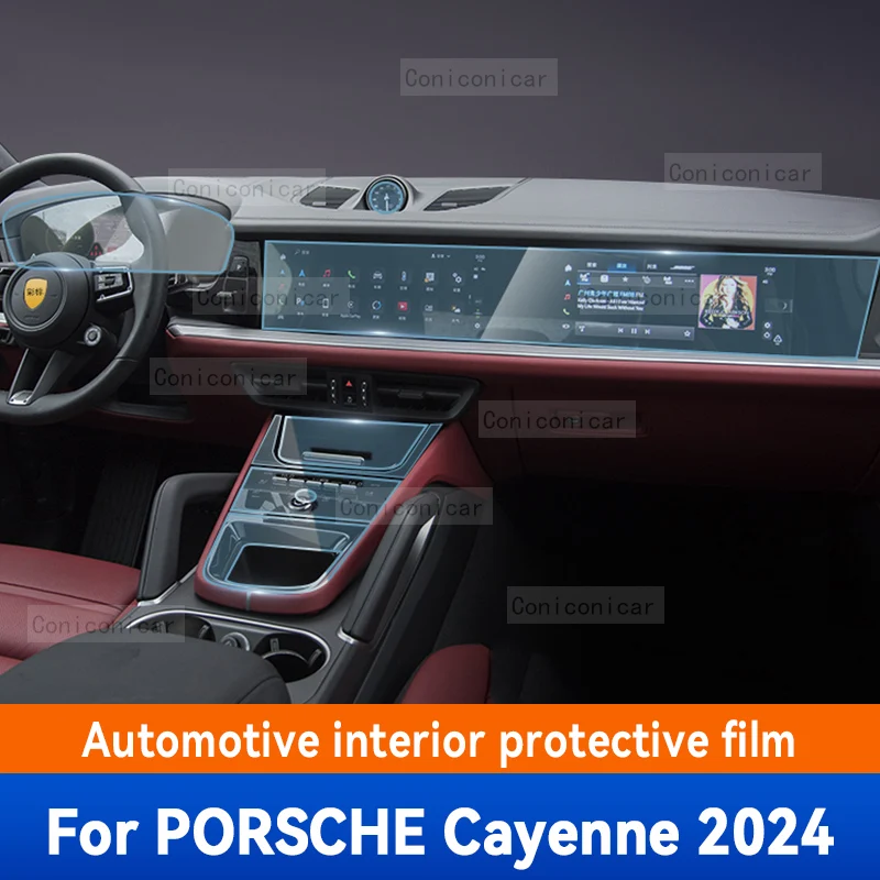 

Для Porsche Cayenne Coupe 2024 панель редуктора приборной панели навигации автомобильного интерьера защитная пленка против царапин аксессуары