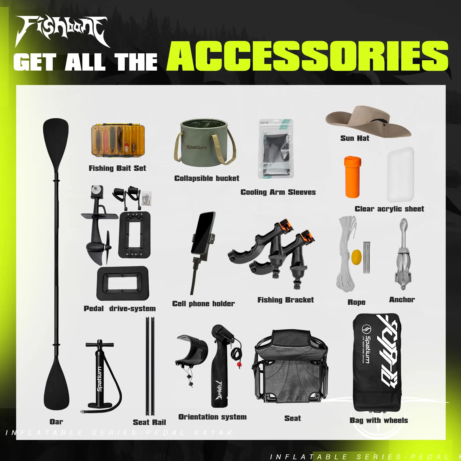 Pedal Inflatable Fishing Kayak 6