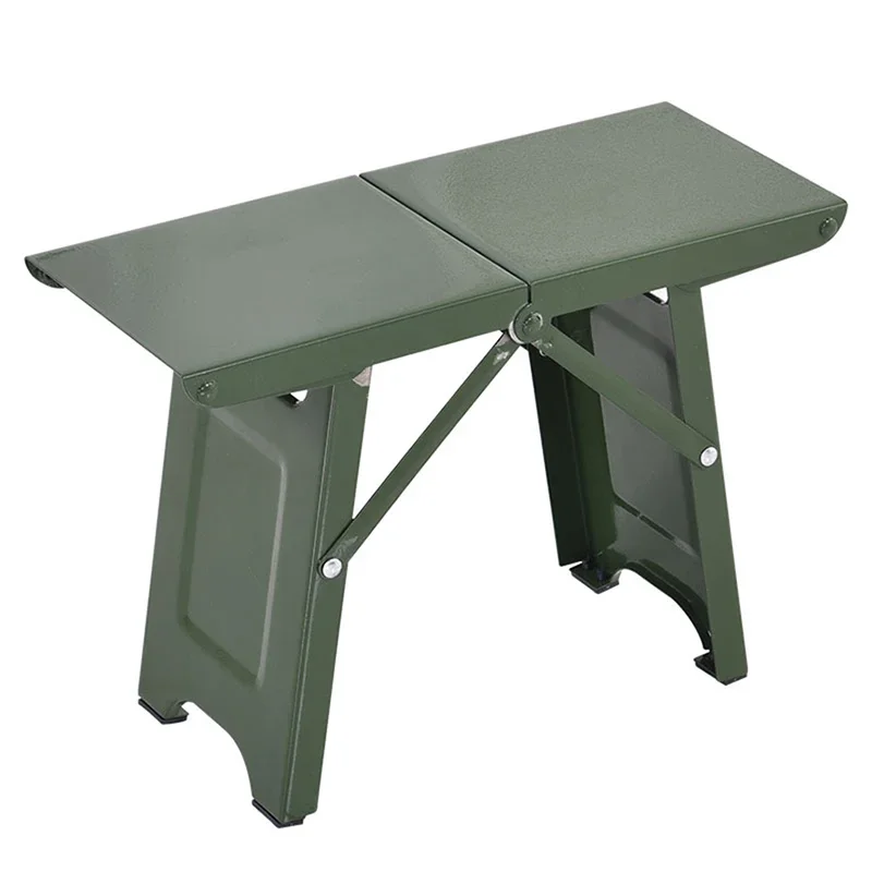 Folding Stool Folding Chair Mini Steel Portable Folding Camping Stool Chair for Outdoor Fishing Hiking Backpacking- Small: 29x13x20cm, Large: 35x16x27cm