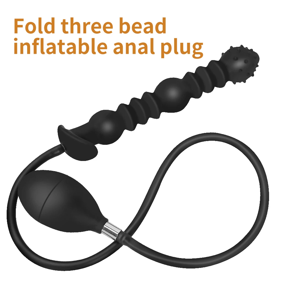 Silicone Inflated Anal Dildo Adult Sex Toys For Women/Man Dilator Prostate Massage Anal Plug No Vibrator Toys Big Butt Plug sex toys