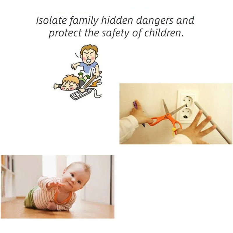 10Pcs Baby Safety Stuff Child Electric Socket Outlet Plug Security Protection Two Phase Safe Lock Cover Kids Sockets Cover Plugs