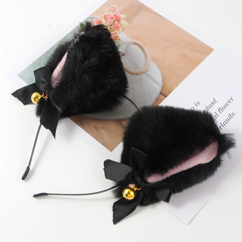 

Bowknot cute Cat's ears bell Cos cat girl hair accessories sm adult sex toys