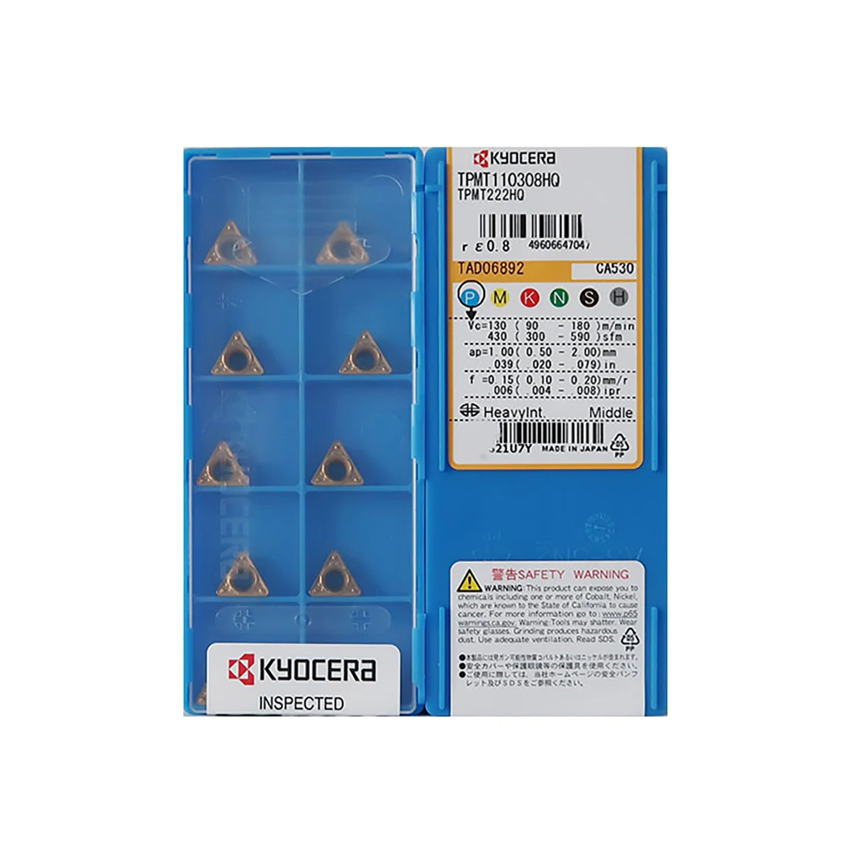 

Kyocer a 100% Original TPMT TPMT110308HQ TPMT090204HQ TPMT110302 CA530 CA5525 Medium Roughing Carbide Turning Inserts