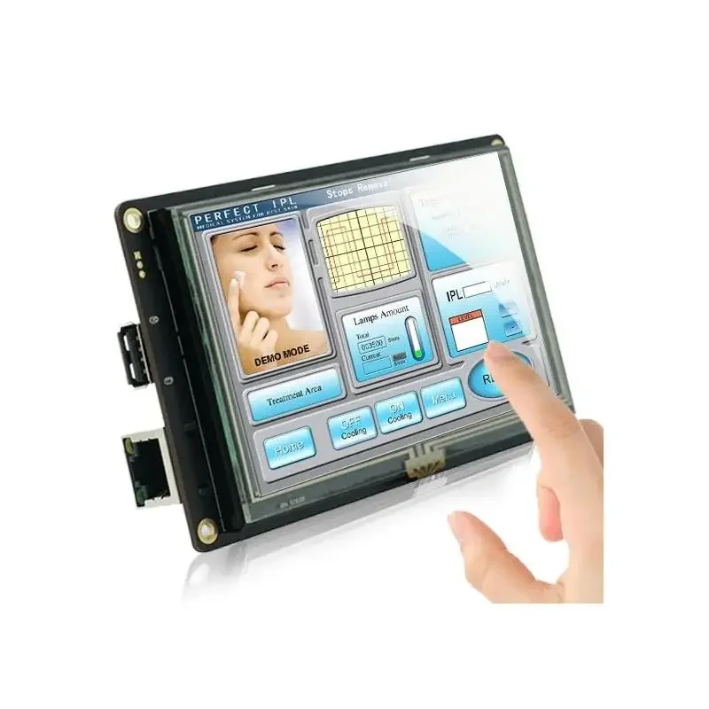 Module d'affichage TFT LCD Intelligent IHM de 5 Pouces avec Contrôleur Programme écran Tactile Interface Série UART pour Arduino UNO & Mega Raspberry pi ESP32 ESP8266 STM32