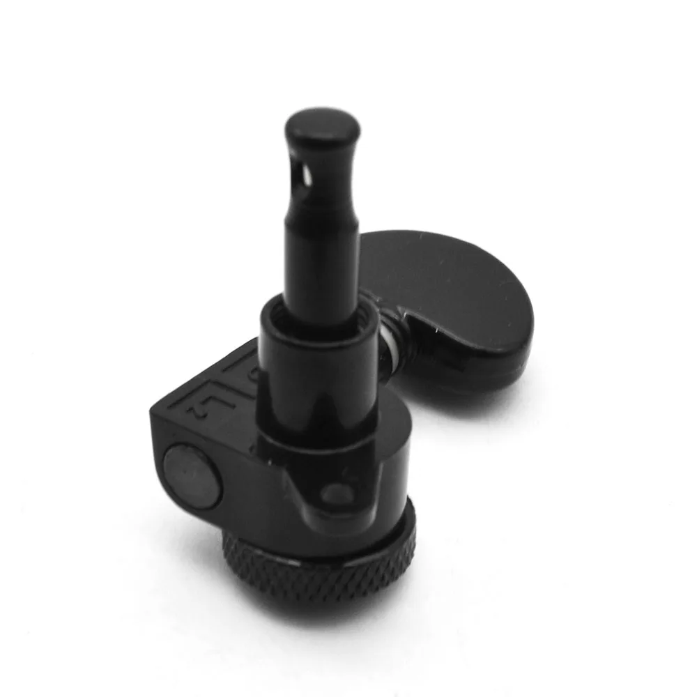 1pcs Black Locking String Guitar Tuners Tuning Keys Pegs Machine Heads Threaded Bushings for Electric Guitar
