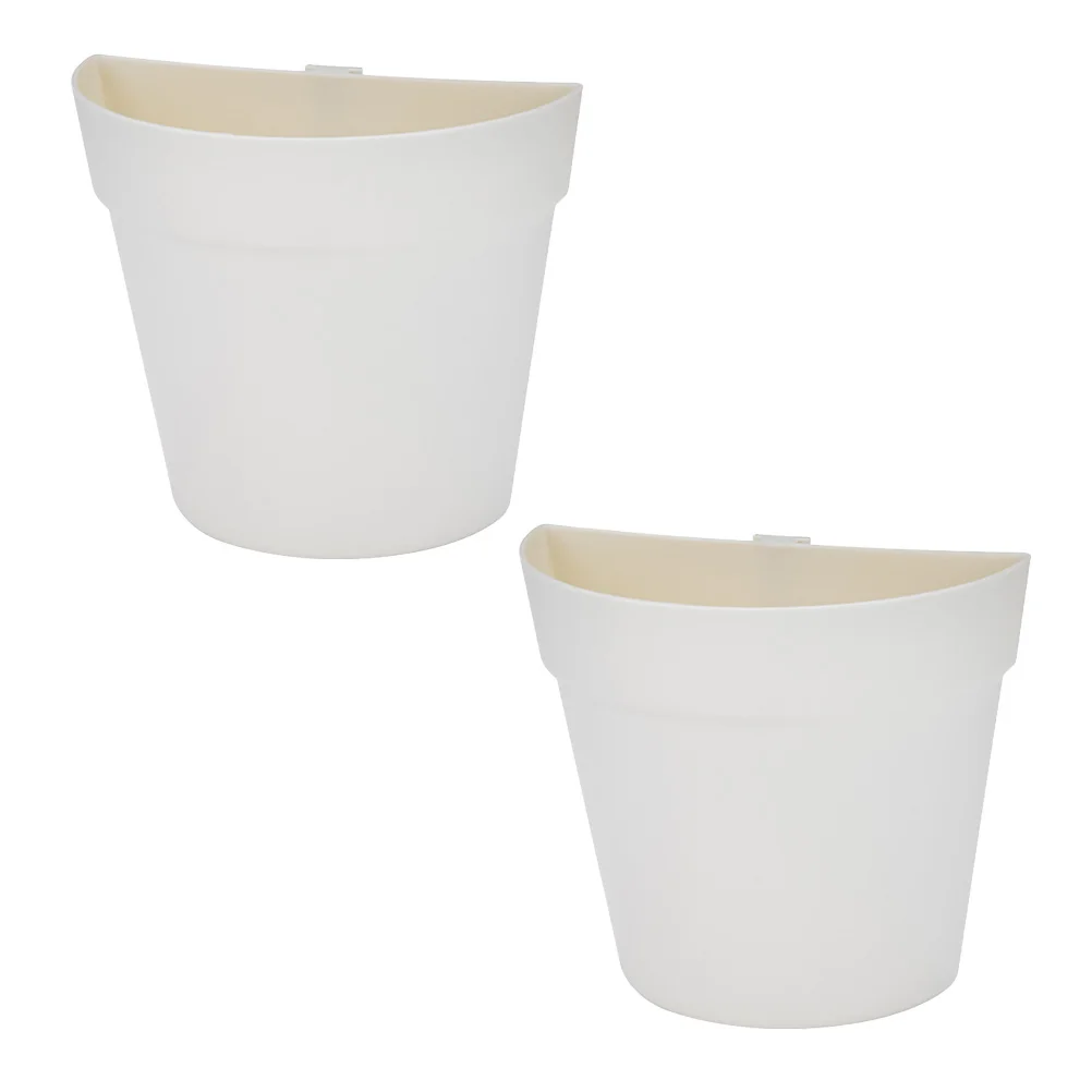 

Wall Planter for Home Garden: Blue Half Round Hanging Pot for Orchids, Succulents, and Cacti