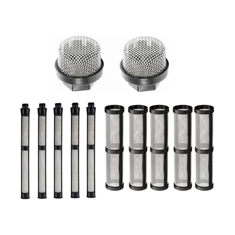 

Airless Spray Filter Screen Set 246385 246384 287032 Suction Pump Black For Graco 390 395 490 495 595 3400 Sprayers