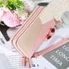 2024 New Handheld Wallet Women's Long Zipper Student Wallet Korean Edition Color blocked Large Capacity Handheld Phone Bag 1