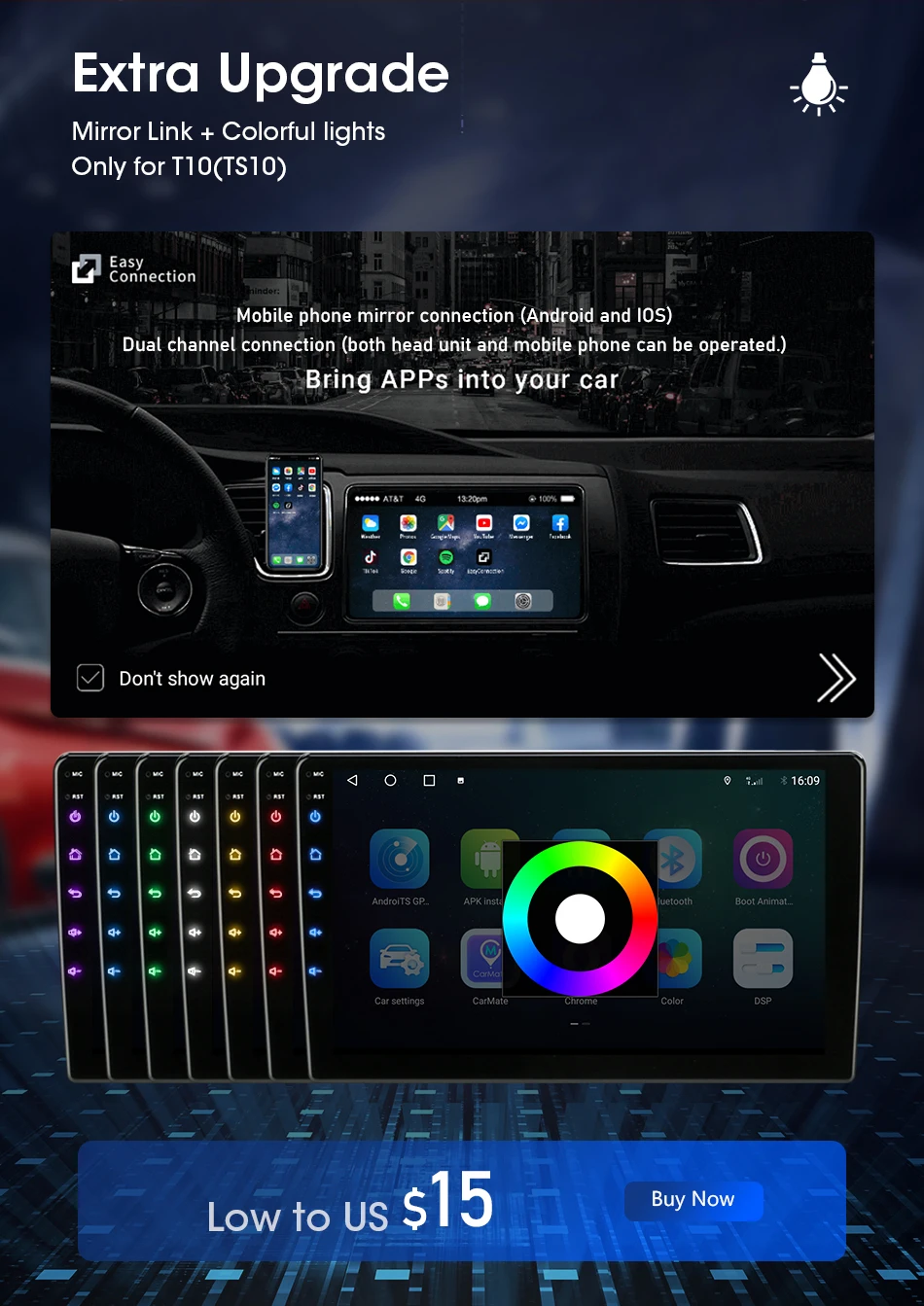 Srnubi Autoradio für Mitsubishi Lancer 10 CY 2007–2012 Carplay Android Auto Multimedia Player Stereo Navigation GPS Head Unit – Detail 12