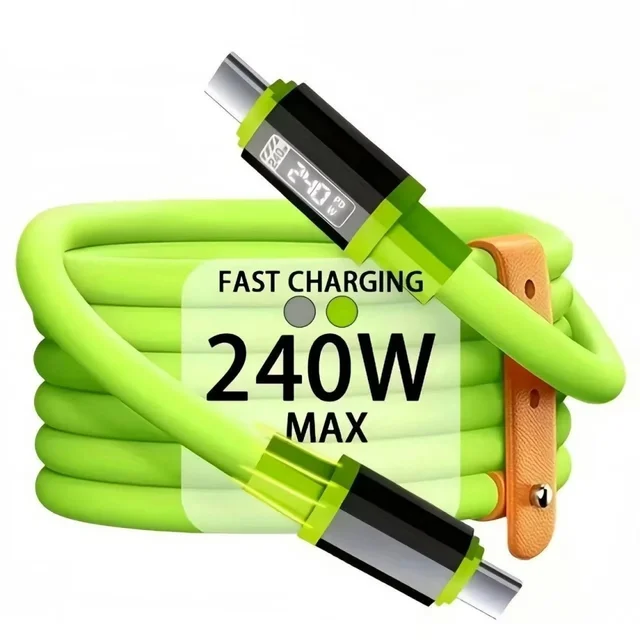 240W Type C To Type C Super Fast Charging Cable Universal High Power Charger USB Cord 6A USB C Cable for Xiaomi iPhone Samsung