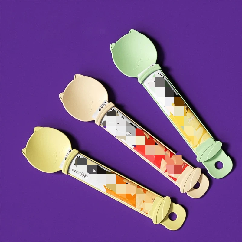 Cat Strip Feeder Cat Strip Squeeze Spoon for Lickable Wet Treats Pet Liquid Snack Feeding Tool 2PCs Pet Supplies