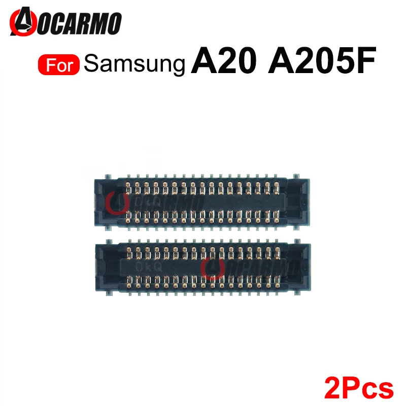 2 шт./лот для Samsung Galaxy A20 A205F LCD FPC Plug 34 Pin /48Pin Материнская плата USB зарядное устройство