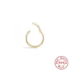 LENNIK Real 925 Sterling Silver 6/7/8/9mm Wire Diameter Small Hoop Earrings for Women Trendy Fine Jewelry Geometric Accessories 3