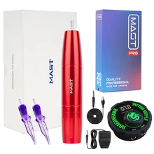 

Mast Magi Permanent Makeup Rotary Tattoo Machine with LCD Mini Power Supply Set PMU Cartridge Needles Tattoo Supplies Kit