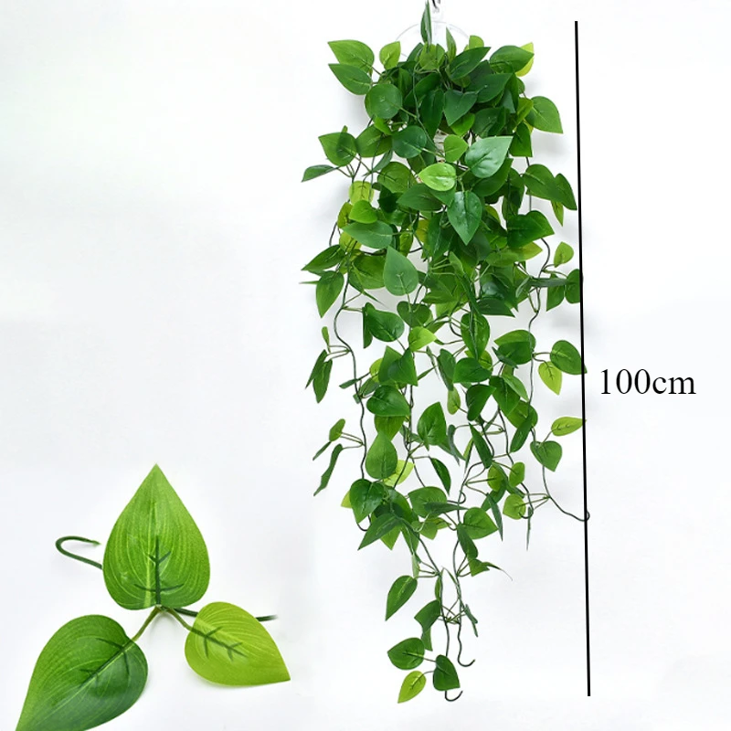 Artificial ivy Plants Plastic Leaf With pots Wedding New Year Christmas for Home Balcony Garden Office desk Decoration supplies