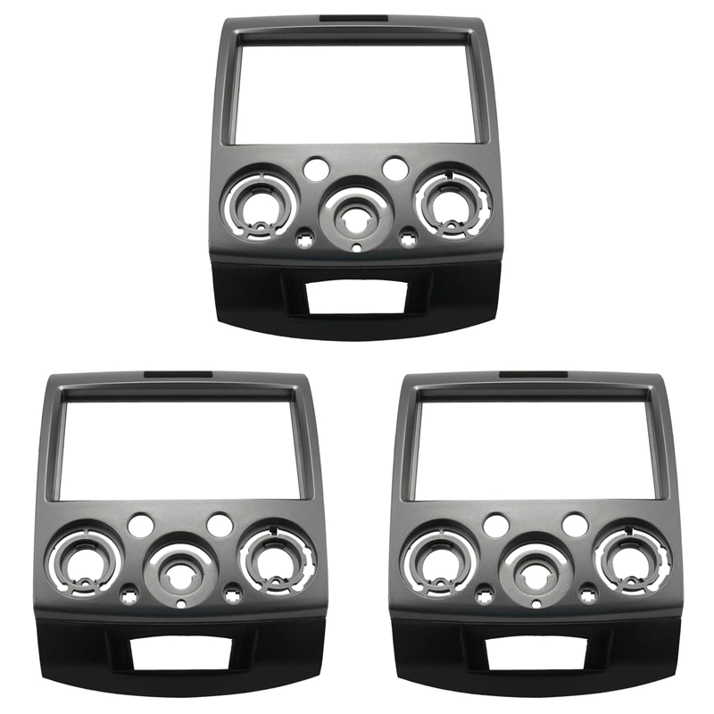 

3X Radio Stereo Panel For Ford Everest Ranger Mazda Bt-50 Bt50 Double 2 Din Fascia Dash Installation Trim Kit(178X102mm)